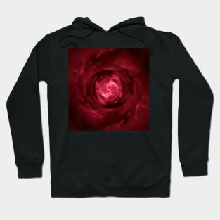 Red Wormhole in Space Hoodie